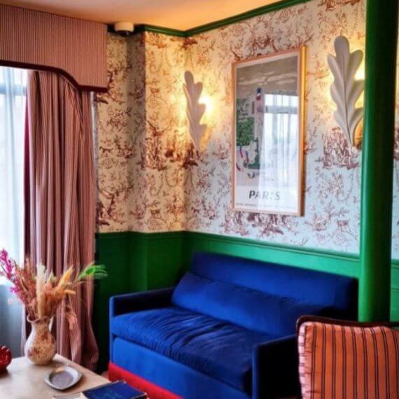 Loungeyta på Hotel Les Deux Gares i Paris.