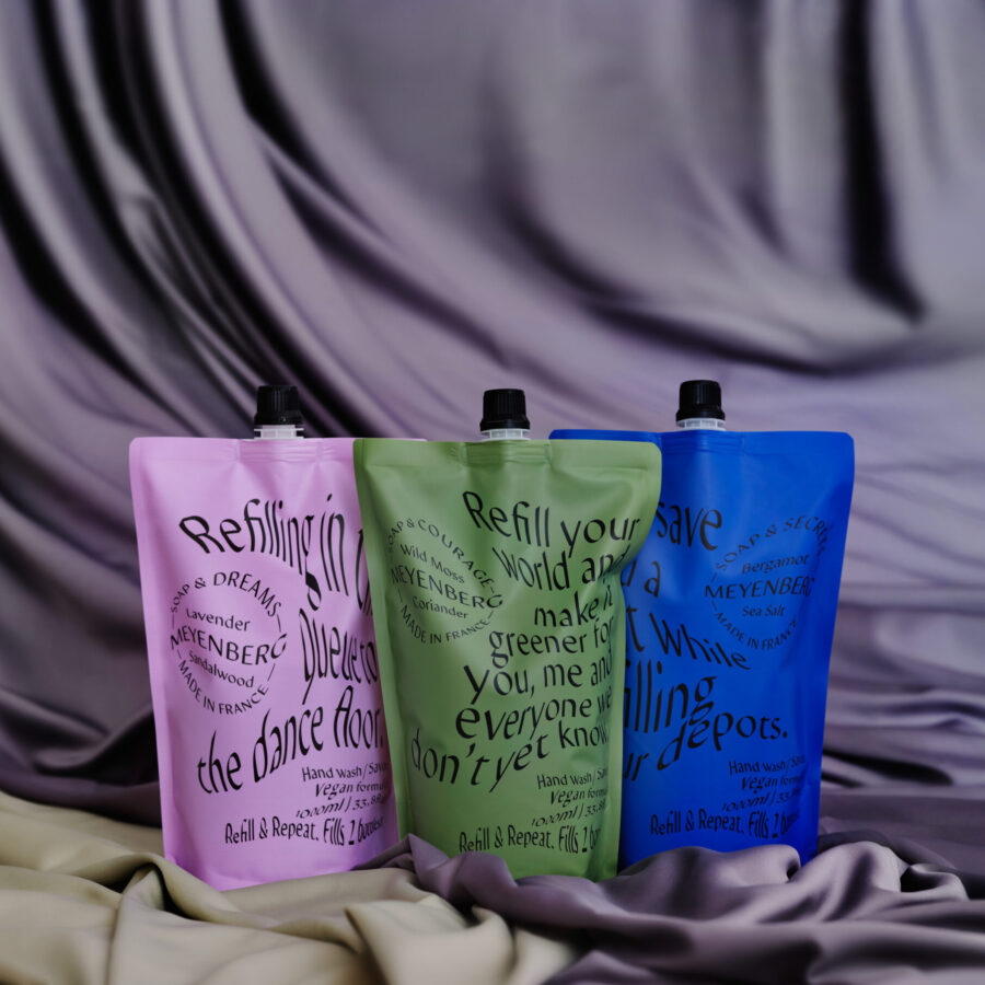 Meyenberg handtvål refill i dofterna dreams, courage och secrets